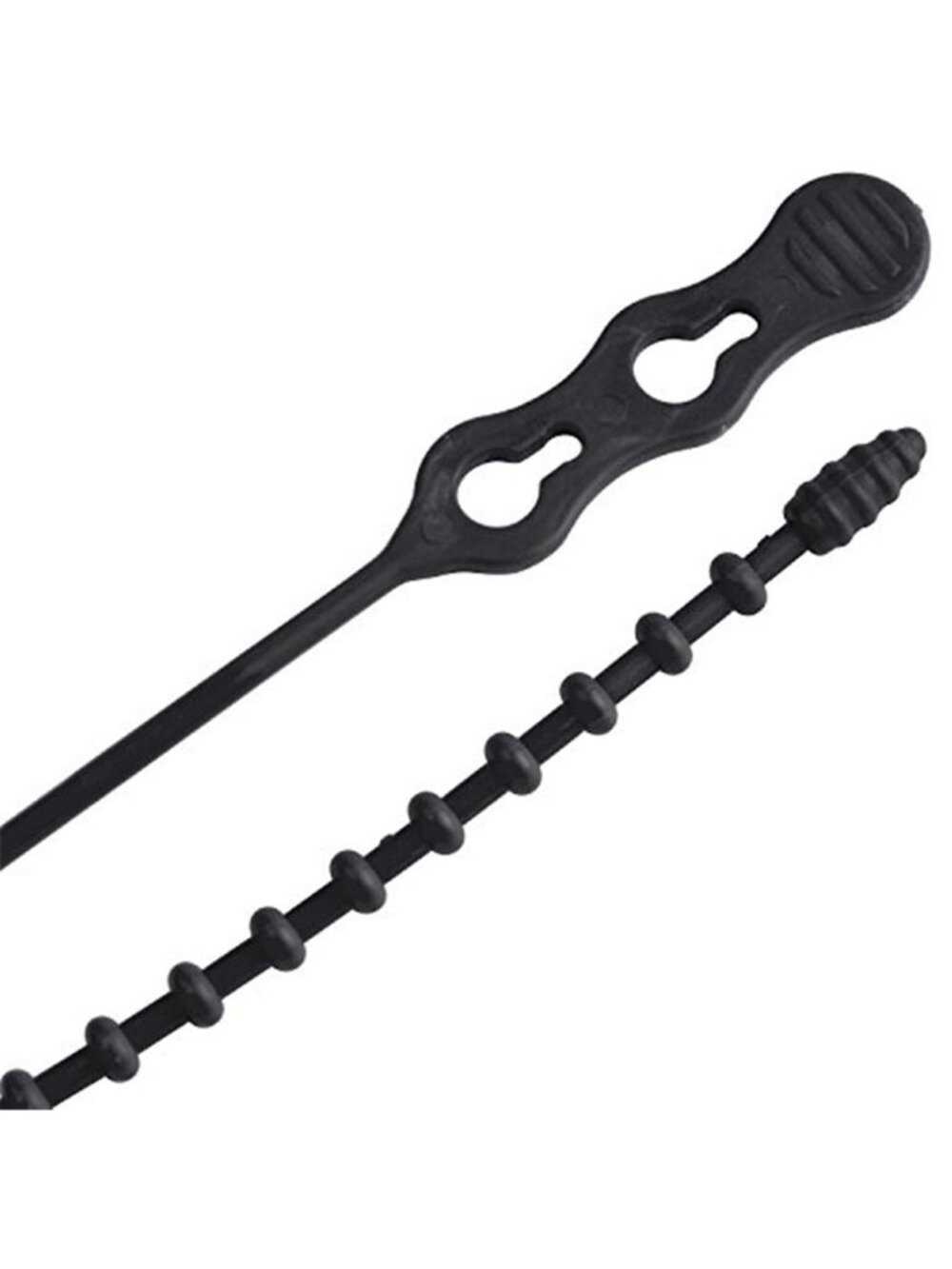 Reusable Beaded Cable Ties 15 Pack 12 Inch Adjustable Wire Cord Management Black